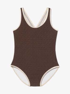 Stretch Nylon Belted Swimsuit