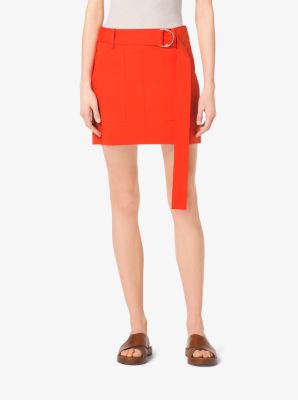 Cotton-Broadcloth Mini Skirt