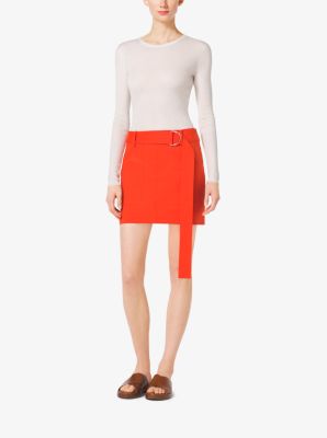 Cotton-Broadcloth Mini Skirt