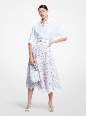 Michael kors shop white lace skirt