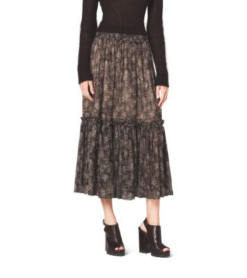 Silk-Chiffon Skirt | Michael Kors