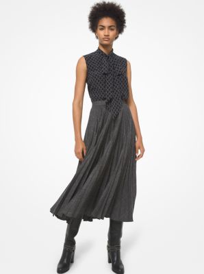 Michael kors hot sale pleated skirt