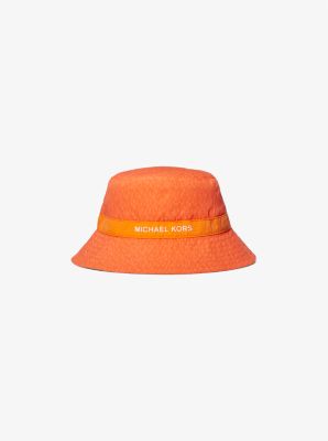 Logo Printed Woven Bucket Hat image number 0