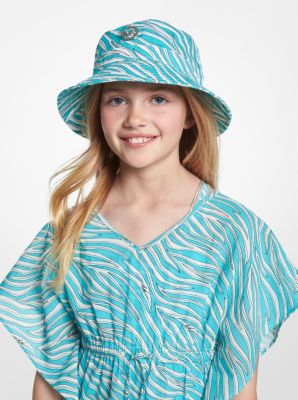 Chapeau cloche &agrave; imprim&eacute; in BLANC | Michael Kors