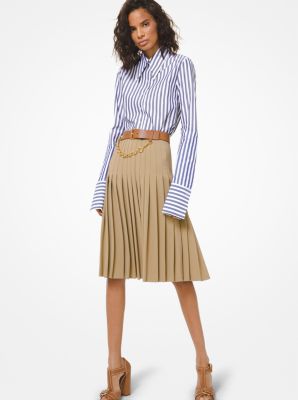 Wool Serge Pleated Skirt | Michael Kors [US]