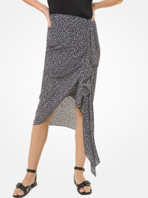 Michael kors leopard clearance skirt