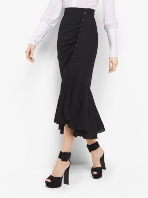 Silk-Georgette Skirt