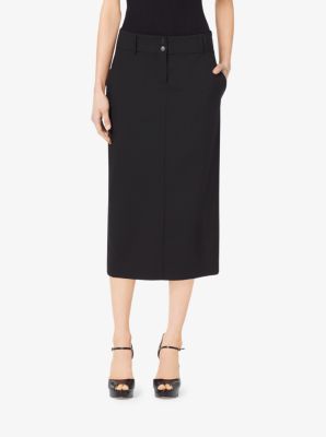 Wool-Serge Trouser Skirt | Michael Kors