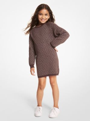 Metallic Logo Knit Dress image number 0