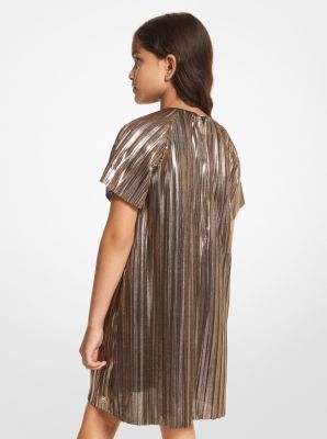 Faltenkleid aus Lamé