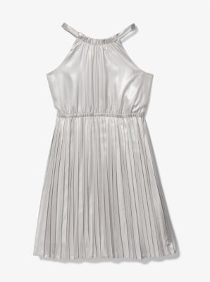 Grey Pleated Dress 