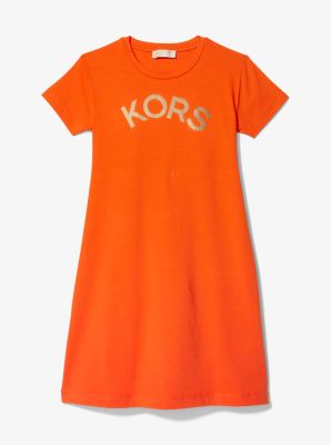 Stretch Cotton Logo T-Shirt Dress