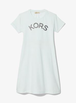 T-Shirt-Kleid aus Stretch-Baumwolle mit Logo image number 2