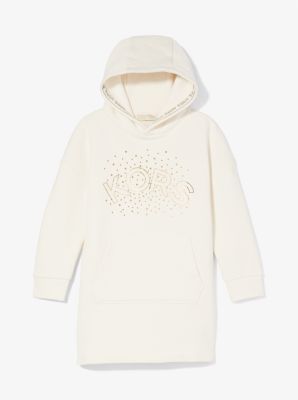 Embellished Logo Cotton Hoodie Dress image number 2