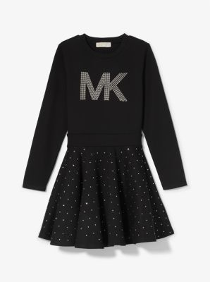 Flocked Monogram Sweatshirt Dress