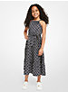 Empire Logo Print Woven Belted Dress image number 0