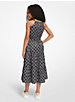 Empire Logo Print Woven Belted Dress image number 1