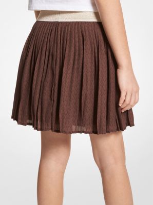 Pleated Logo Skirt | Michael Kors