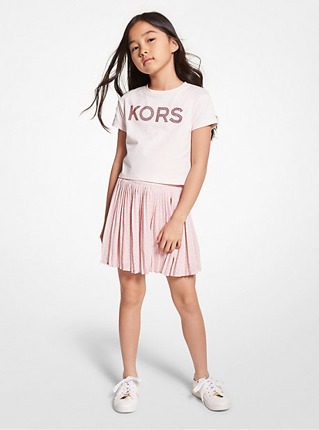 마이클 마이클 코어스 키즈 스커트 Michael Michael Kors Kids Pleated Logo Skirt