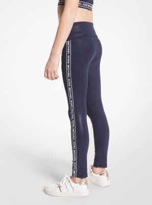 Logo Tape Stretch Jersey Leggings