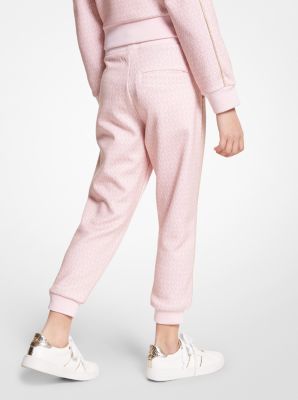Joggingbroek van stretchviscose met logo