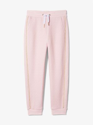 Joggingbroek van stretchviscose met logo
