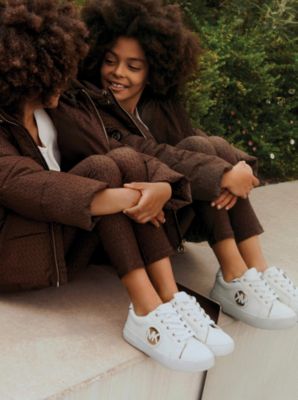 Logo Stretch Jersey Leggings in CHOCOLATE | Michael Kors