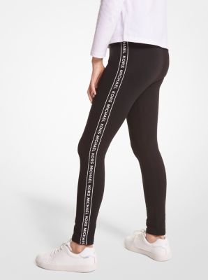 Michael Kors, Pants & Jumpsuits, Michael Kors Logo Tape Stretch Nylon  Leggings