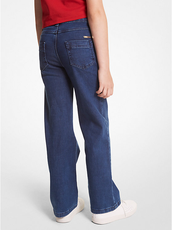 Embellished Stretch Cotton Jeans image number 1