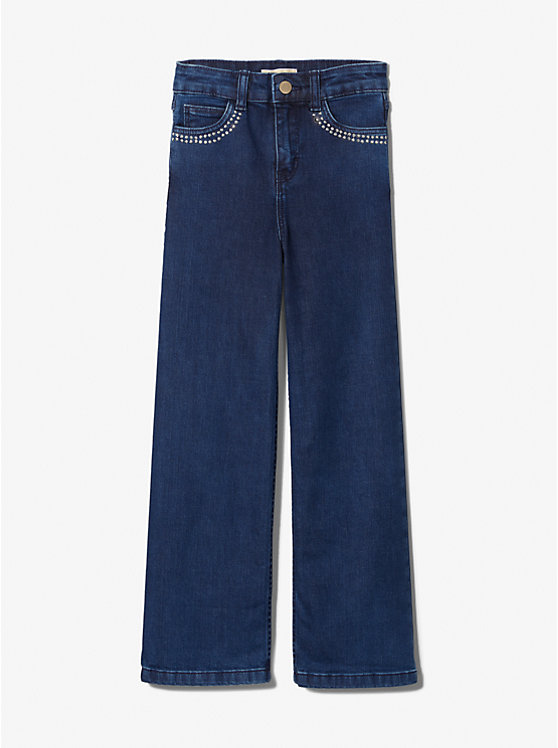 Embellished Stretch Cotton Jeans image number 2