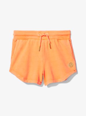 Stretch Cotton Drawstring Shorts