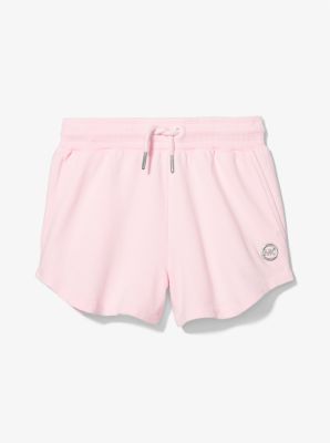 Stretch Cotton Drawstring Shorts