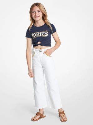 michael kors wide leg jeans