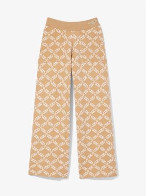 Pantalon de survêtement en tricot à imprimé à logo empire