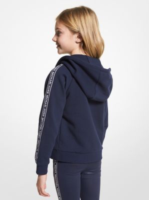 Logo Tape Cotton Zip-Up Hoodie image number 1