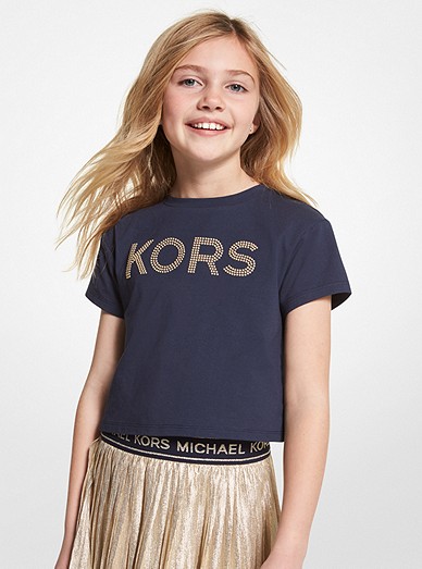 Studded Cotton T-shirt | Michael Kors