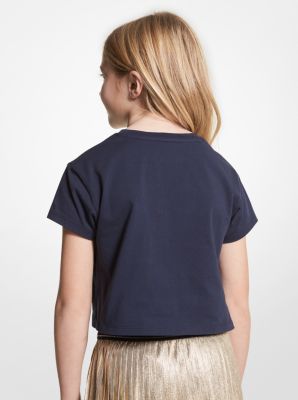 T-Shirt aus Baumwolle mit Nieten image number 1