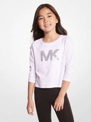 Michael Kors Chain Glitter Logo Boyfriend Tee, Tops, Clothing &  Accessories