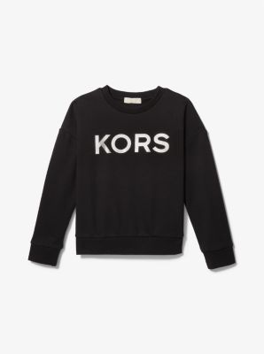 Michael Kors Kids logo-print embellished cotton sweatshirt - Black