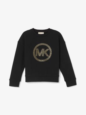 Studded Logo Cotton Sweatshirt | Michael Kors