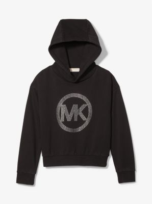 Embellished Logo Cotton Sweatshirt | Michael Kors
