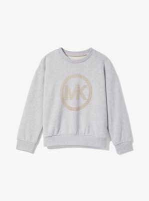 Michael kors hot sale studded logo sweatshirt