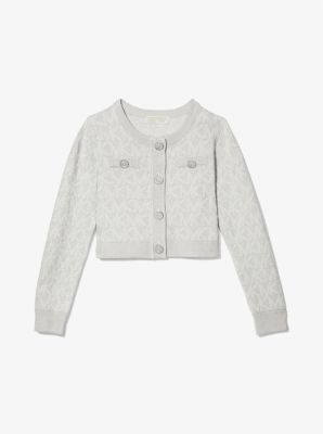 Cardigan en jacquard à logo