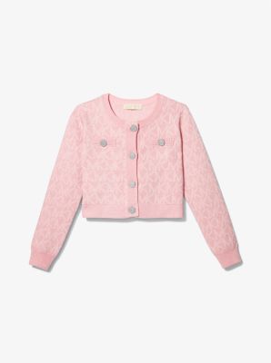 Strickjacke aus Jacquard mit Logomuster image number 2