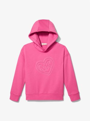 Logo Heart Cotton Fleece Hoodie image number 2