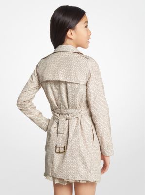 Michael kors beige trench hot sale coat