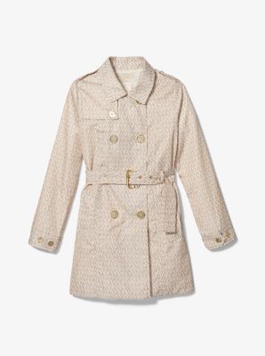 Michael kors logo jacquard best sale trench coat