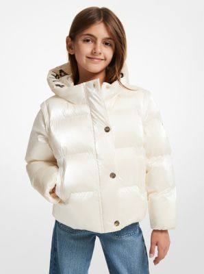 KIDS LOUIS VUITTON WHITE PUFFER JACKET SIZE 10/11 NOT