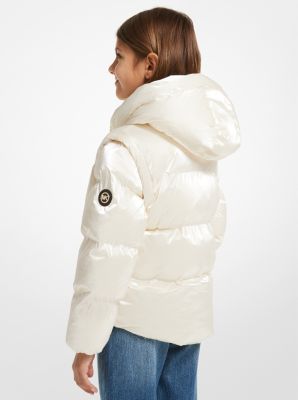 Michael kors clearance white puffer coat