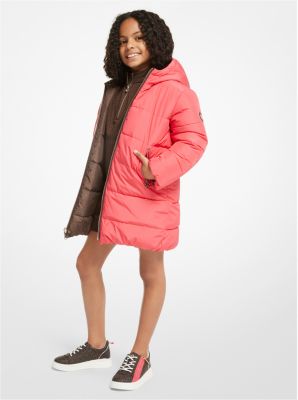 Quilted Signature Logo Reversible Puffer Coat image number 2